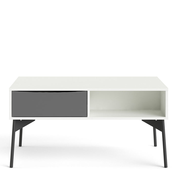 Fur Coffee Table Stylish Design with Convenient 1-Drawer Storage