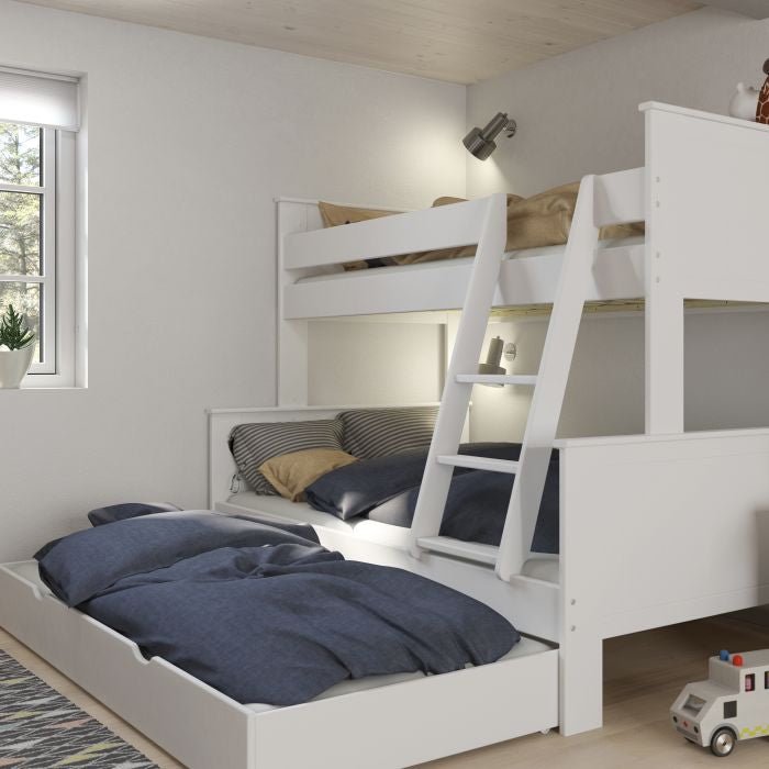 Family Bunk Bed By Alba In White - MILES AND BRIGGS