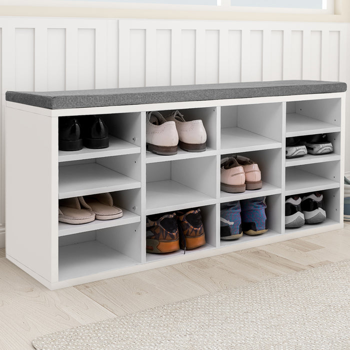 Storage Shoe Organiser With Seat For 14 Pairs Of Shoes