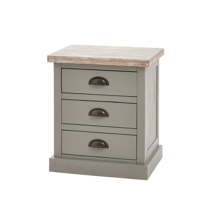 The Oxley Collection Three Drawer Bed Side - front image