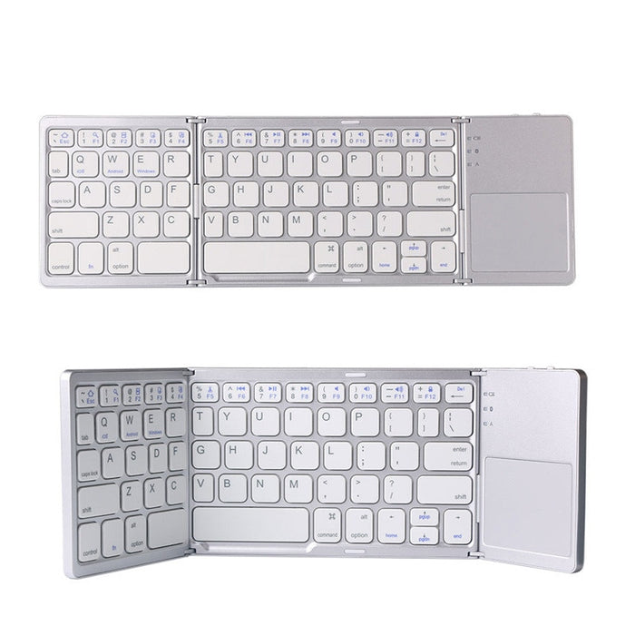 Ultra-thin Portable Folding Keyboard Wireless Bluetooth With Touchpad - Vitaly Decor