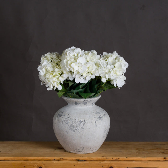 Darcy Antique White Vase - MILES AND BRIGGS