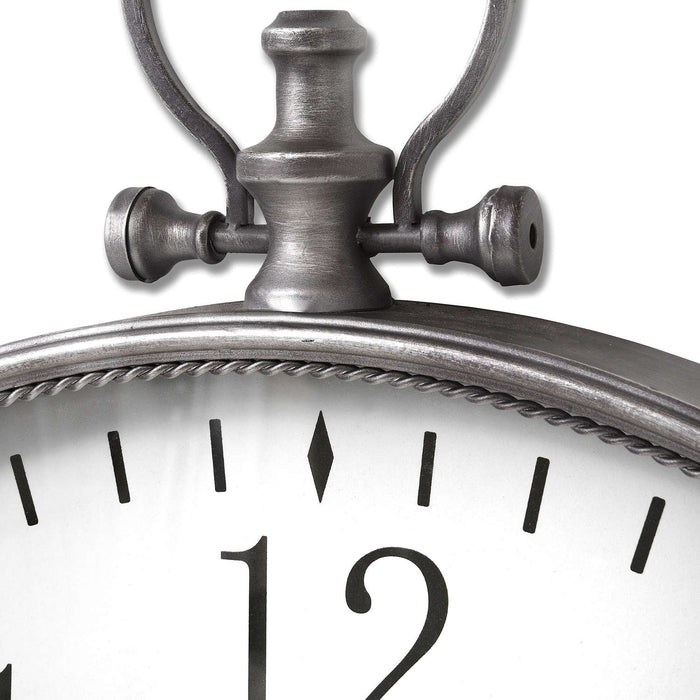 Silver Pocket Watch Wall Clock - Vitaly Decor