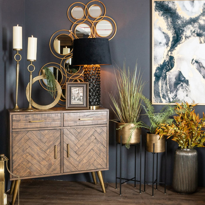 Havana Gold 2 Door 2 Drawer Sideboard